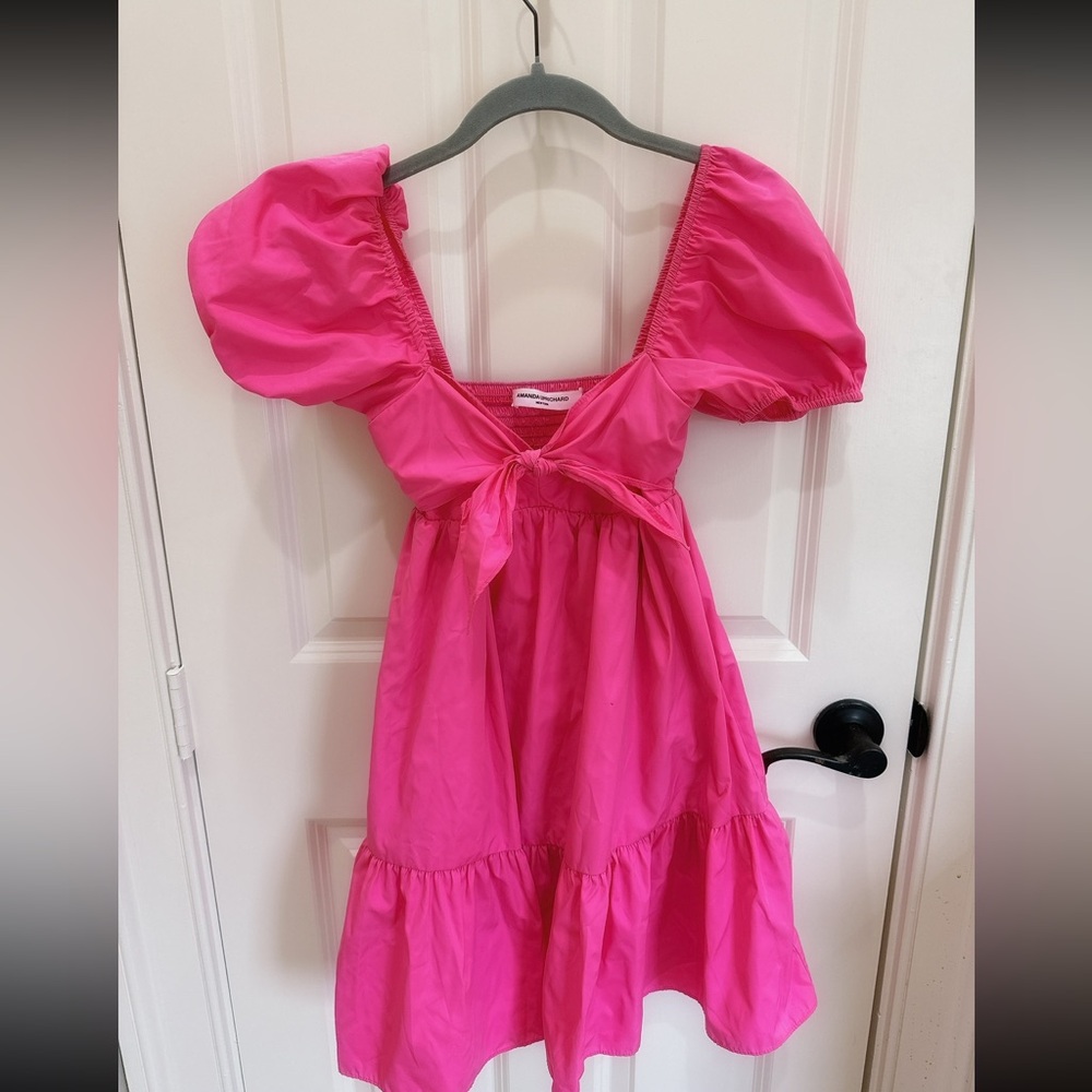 Amanda Uprichard Pink Baby Doll Dress
